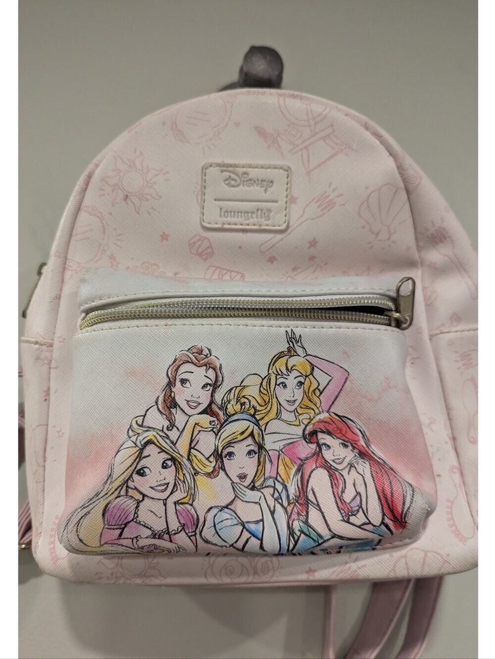 Disney Loungefly Princess Icons Mini Blackpack - Picture 2 of 12